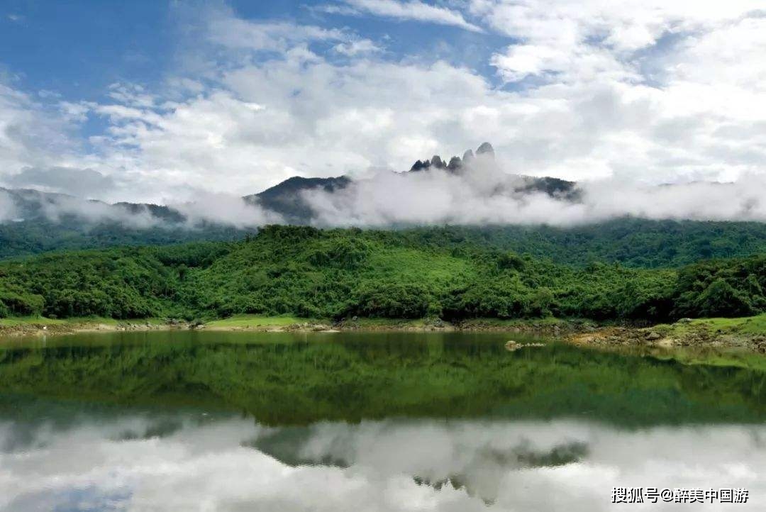 游海南七仙岭温泉国家森林公园,观原生态景观,登云山天阶