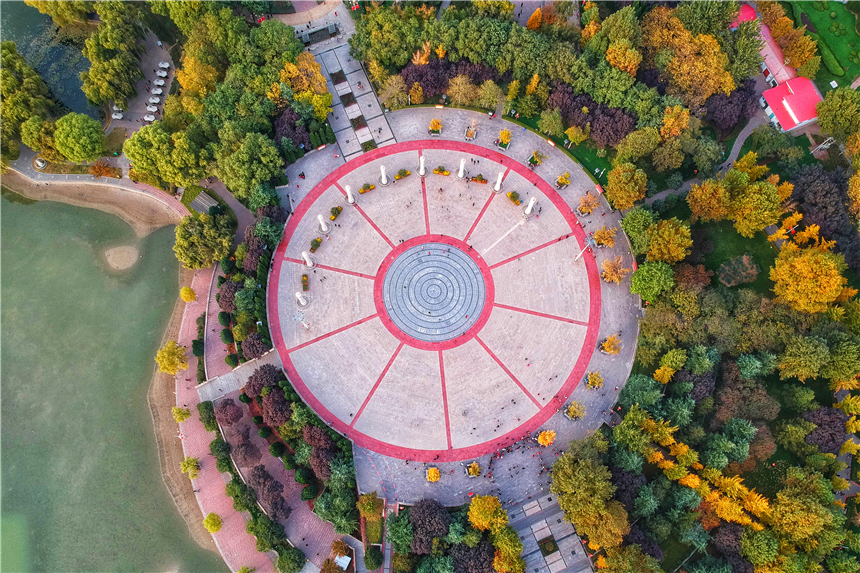 原创石家庄新添网红打卡点,秋天一到,这个公园就美成了童话王国