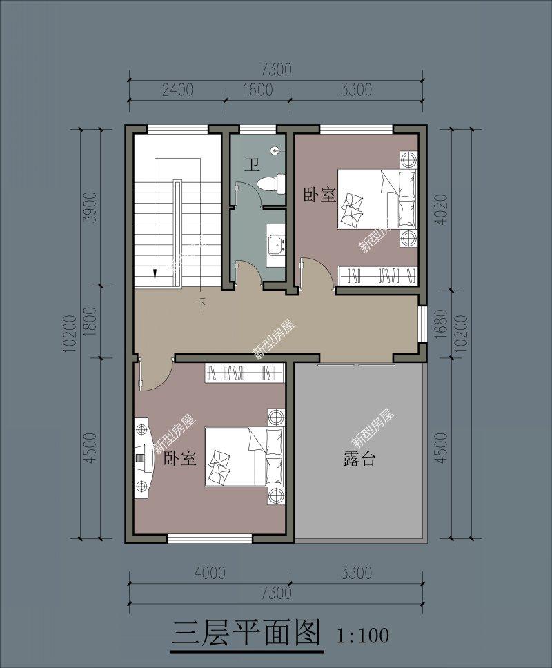 原创农村自建房开间7米进深13米,该怎么设计?