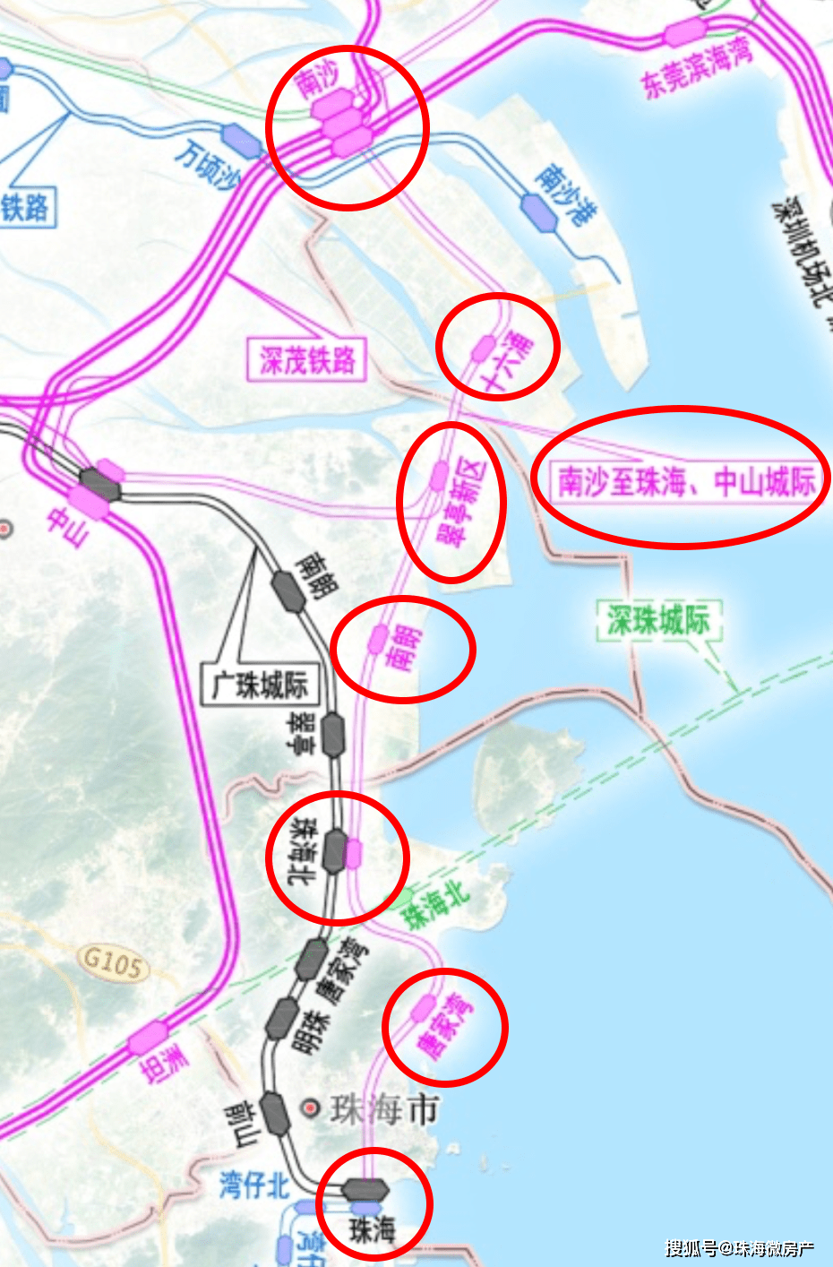 珠海北,唐家湾,珠海站和坦洲设站点!珠海"地铁"来了