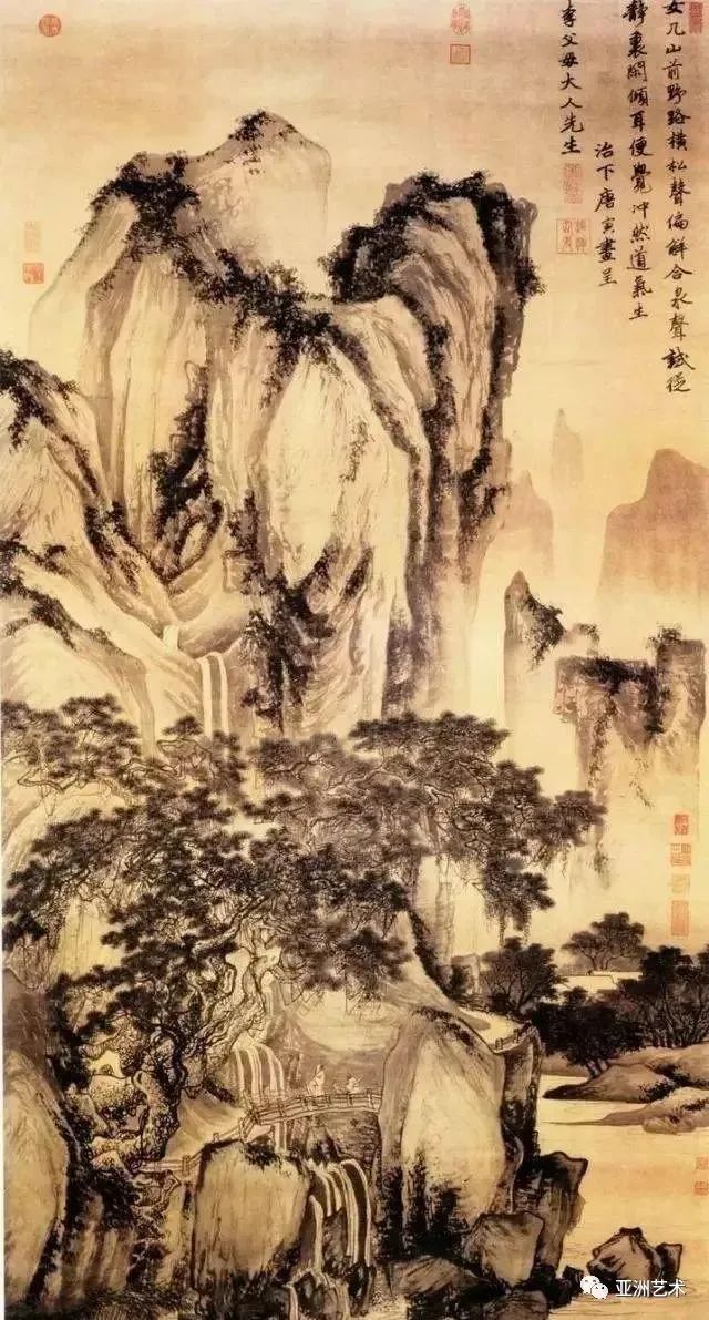 唐伯虎的经典山水画