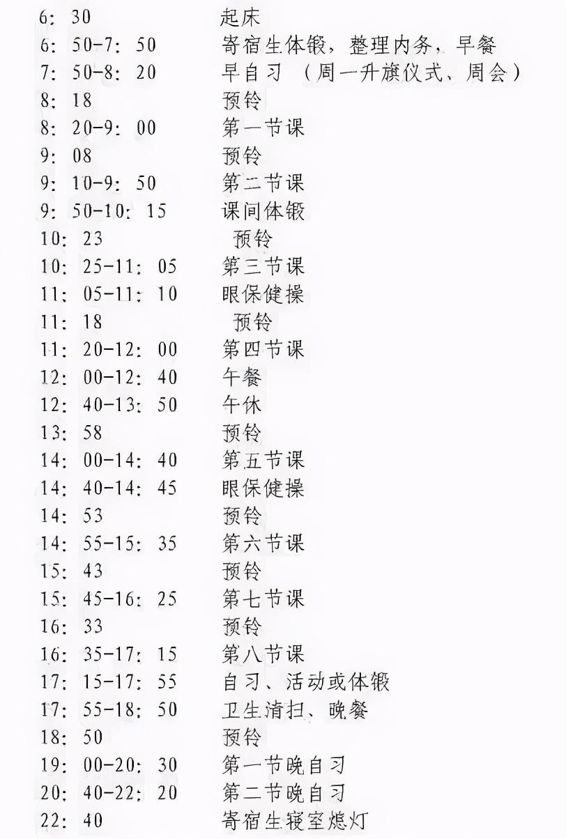 作息时间|全国29所重点高中作息时间大PK！哪里的高中生最辛苦？