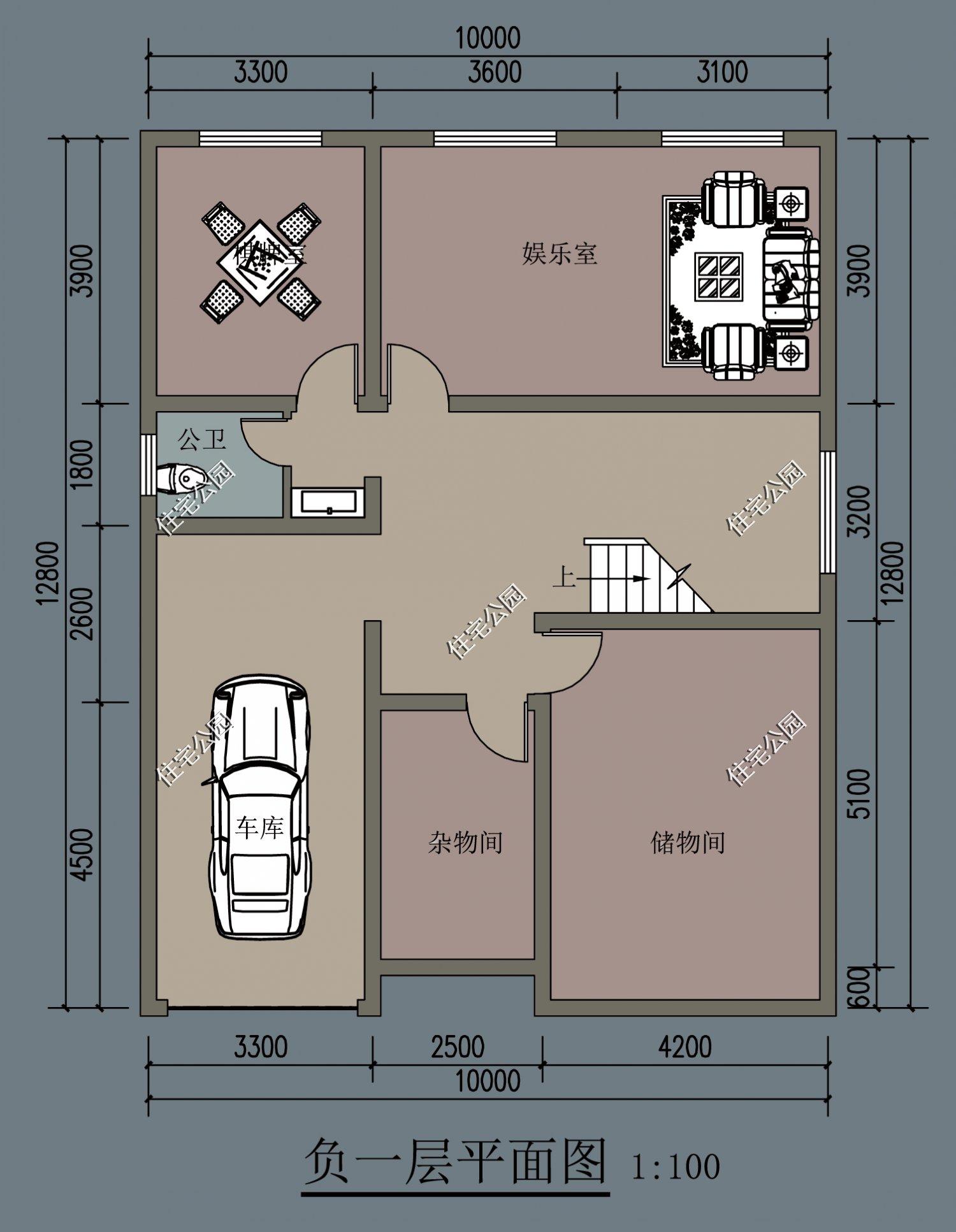 宅基地面宽10米,进深12-13米,建三层小别墅怎么设计?