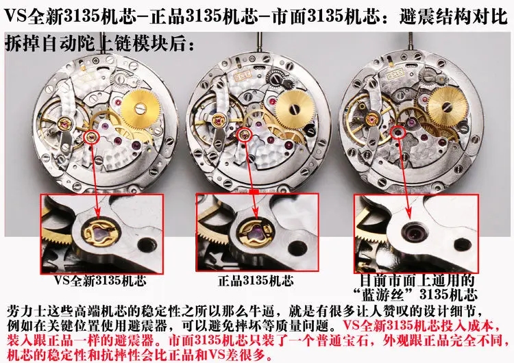 vs厂劳力士潜行者绿水鬼3135机芯腕表怎么样?