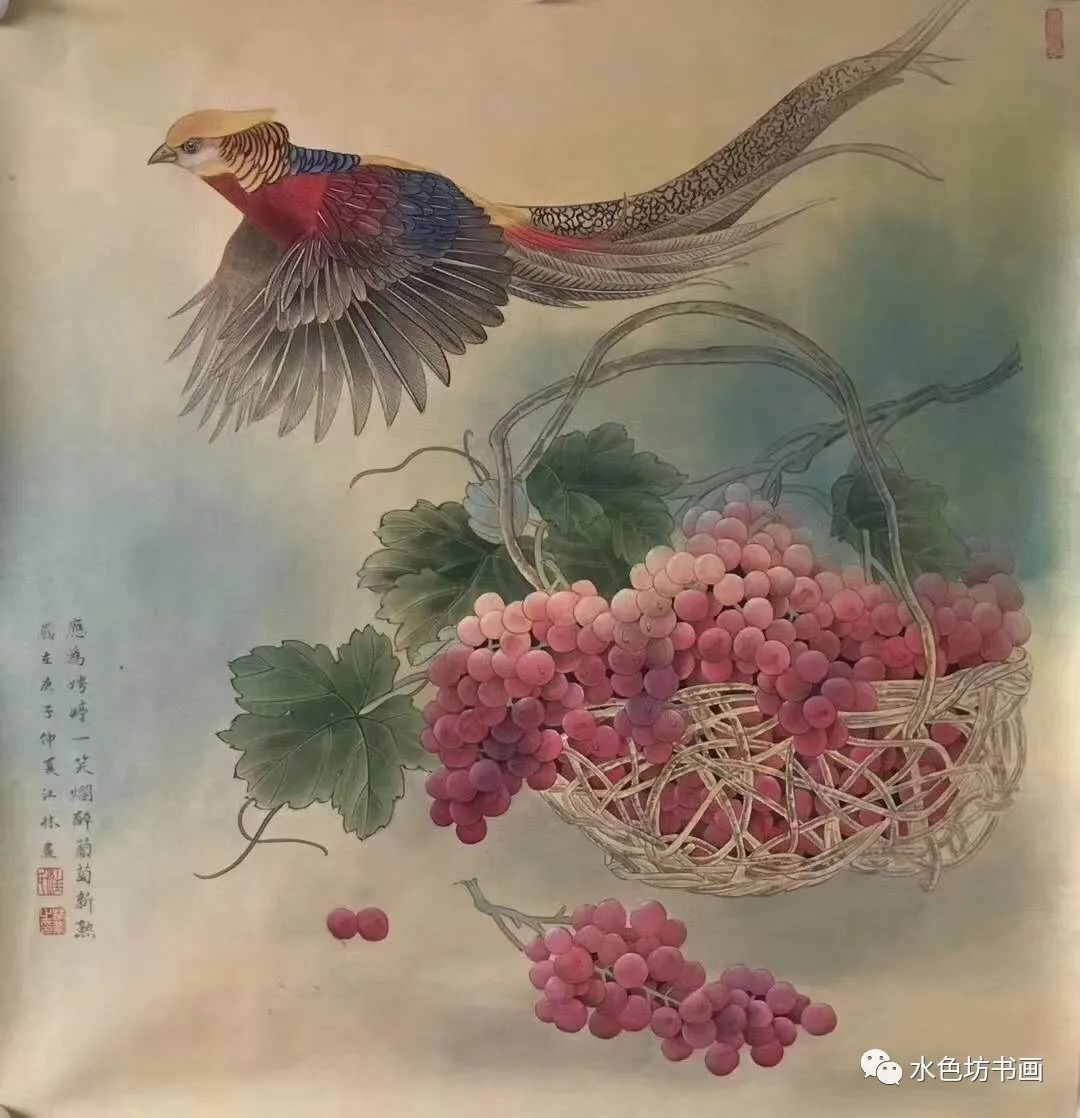 中国的工笔画历史悠久,从战国至今,工笔画的创作从幼稚走向了成熟.