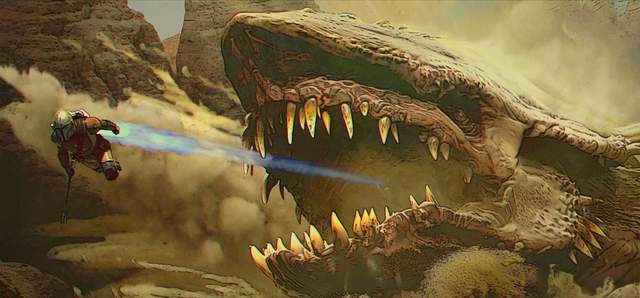 《曼达洛人》怪物克雷特龙评析,体型巨大,长相凶悍的沙漠毒龙