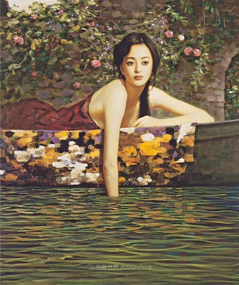 中国油画家谢楚余女性人物油画作品赏析