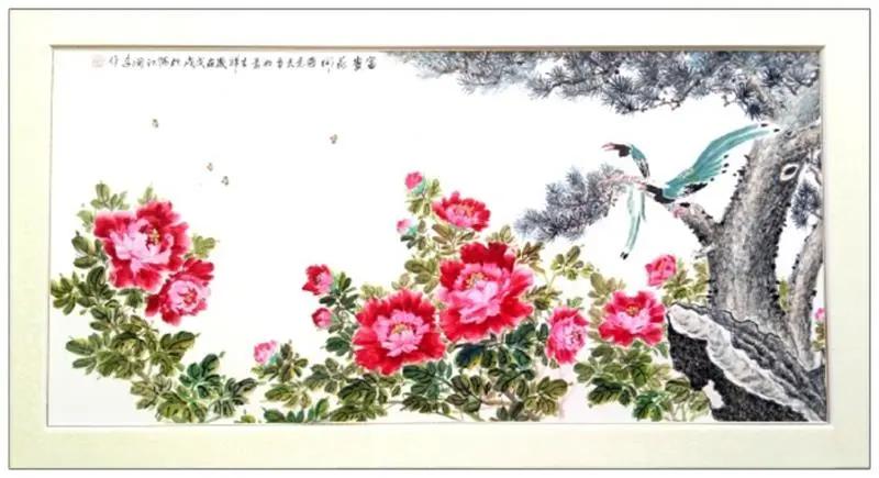 广东阳江70后画家谢润卓擅画写意牡丹,字画作品上传,太美了