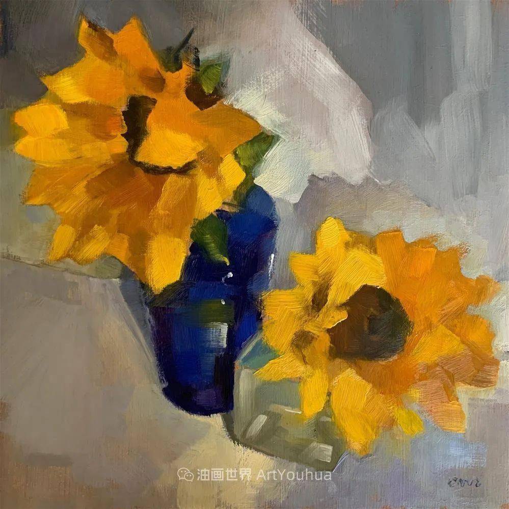 油画欣赏超美的色块简约又极具质感的静物油画