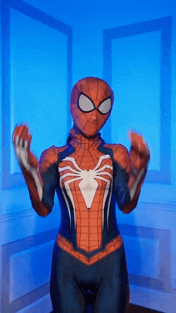 搞笑GIF段子：这蜘蛛侠怎么这么漂亮呢？！_老丈人