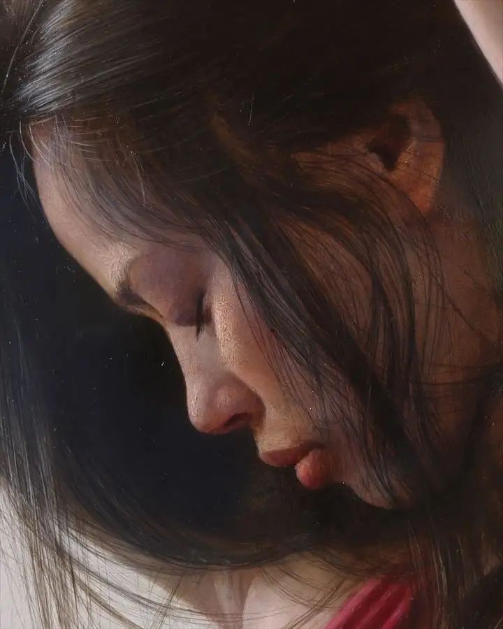 日本艺术家 osamu obi女性人物超写实油画作品欣赏