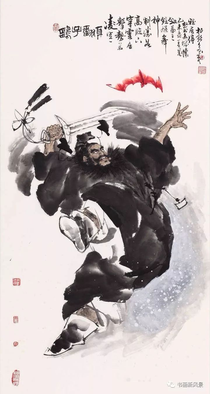 青崖 钟馗 水墨画 掛軸 011 青崖 钟馗 水墨画 掛軸 011 钟馗图轴电子版明代钱谷画水墨国画