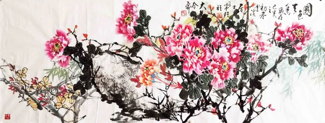 富贵花开·当代著名画家阎中柱作品欣赏