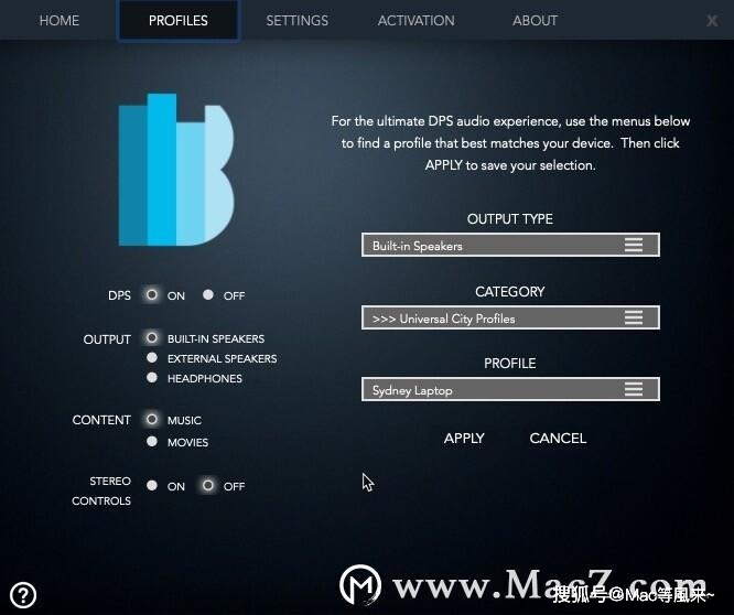 bongiovi dps for mac(音频增强工具)