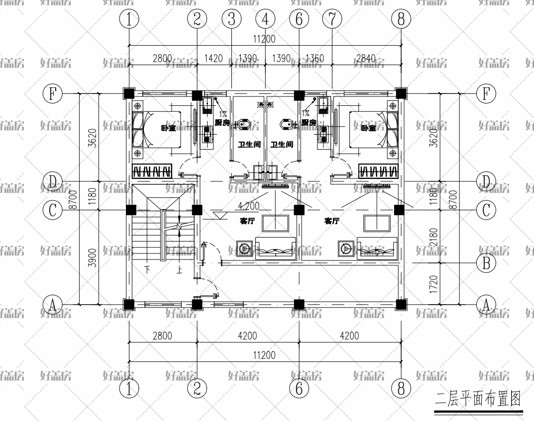 90平方三层楼房自建图