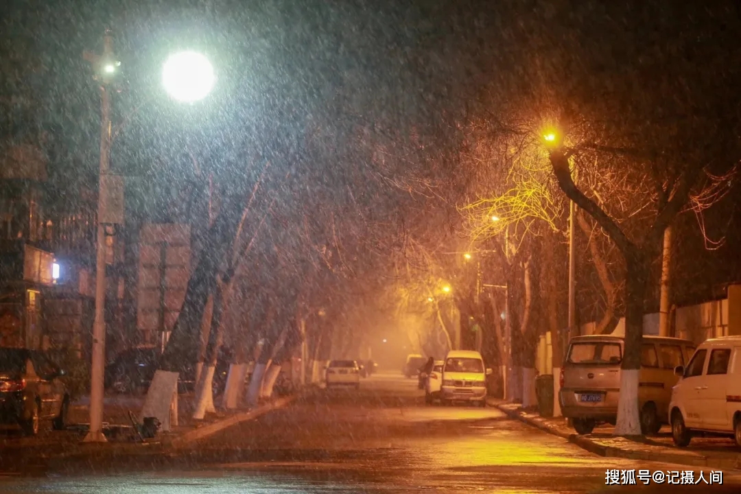 看窗外!天津下雪了