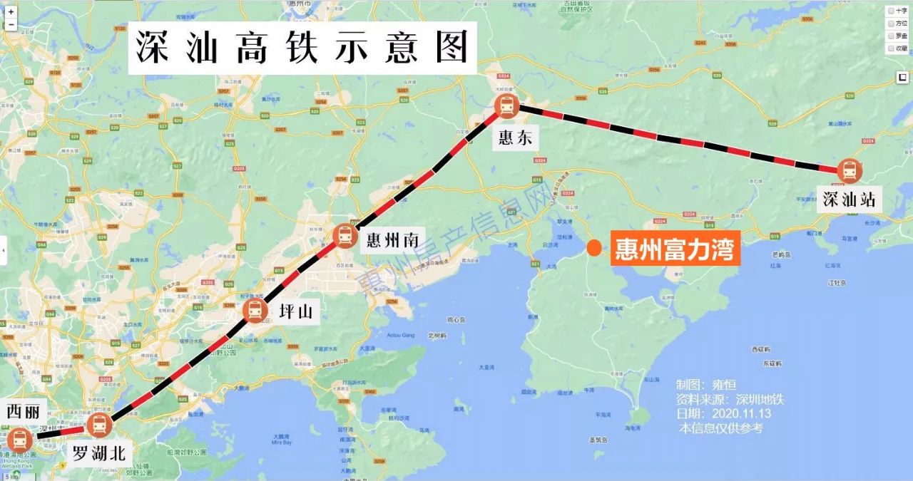 深汕高铁年底开工,惠州这个区域即将腾飞!