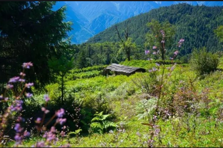 云南一美丽的村庄，拥有湖泊和神山，每年游客不超百人