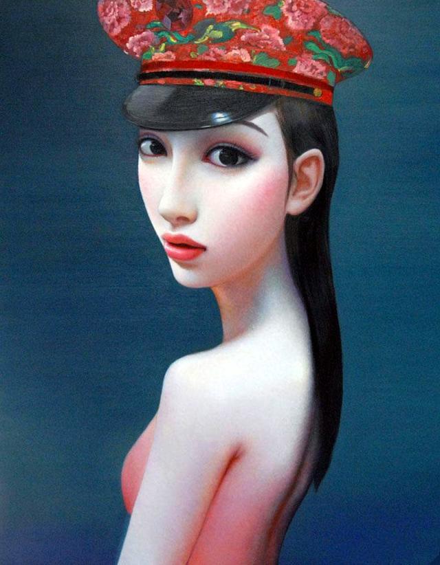 图片[31]-青年艺术家张向明油画中的北京女孩-魔性次元