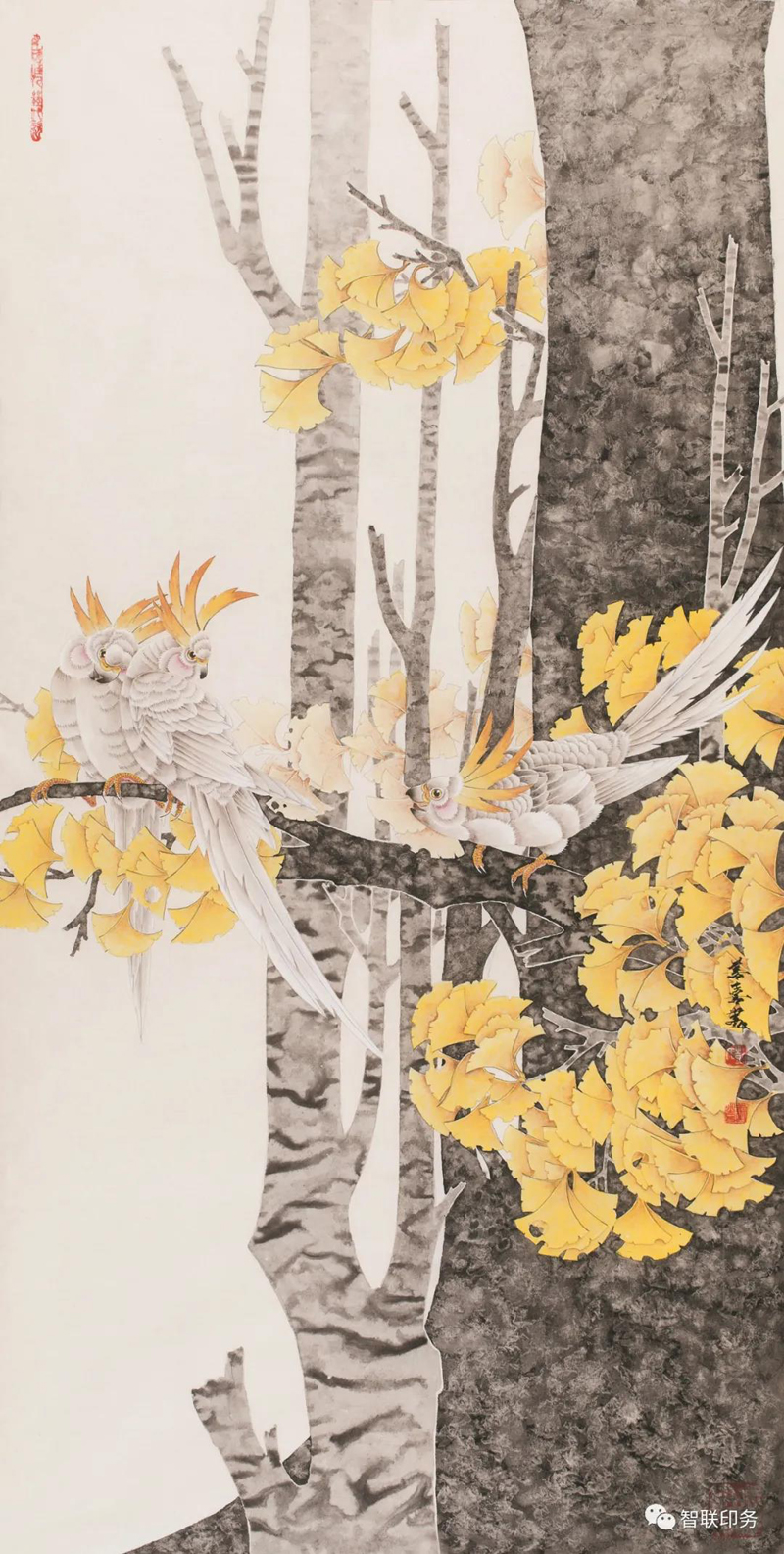 寄情笔墨当代著名工笔花鸟画家彭善喜作品欣赏