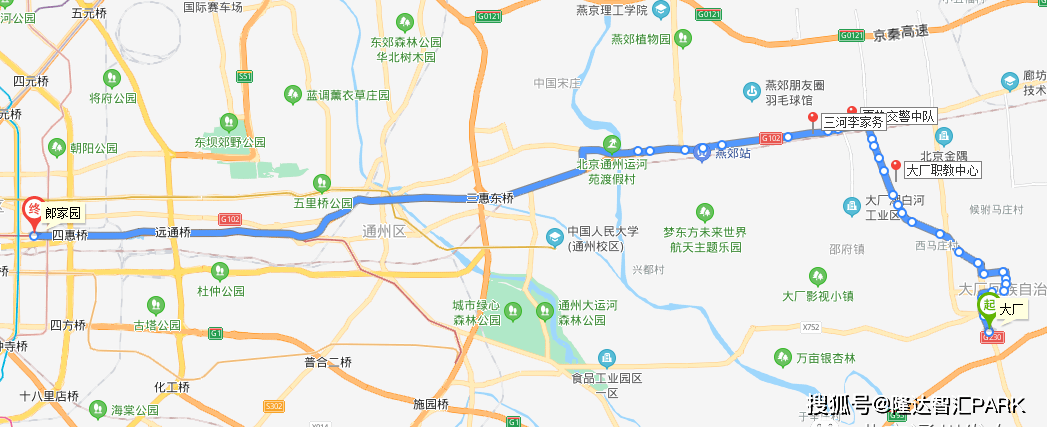 三条进京公交线路增站,延时,涉及三河燕郊,大厂