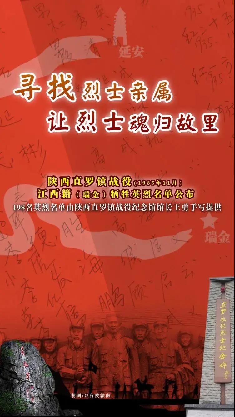 寻找瑞金籍烈士亲属,让英雄魂归故里
