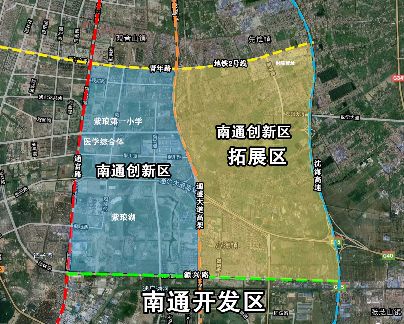 中创区东扩面积约为22平方公里_南通市