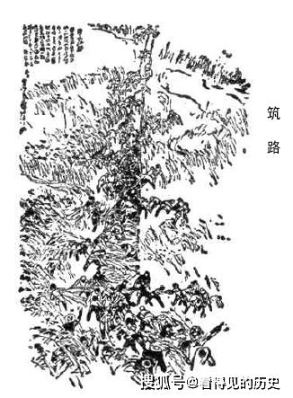 1961年人民日报上的速写崇明岛芦滩围垦速写