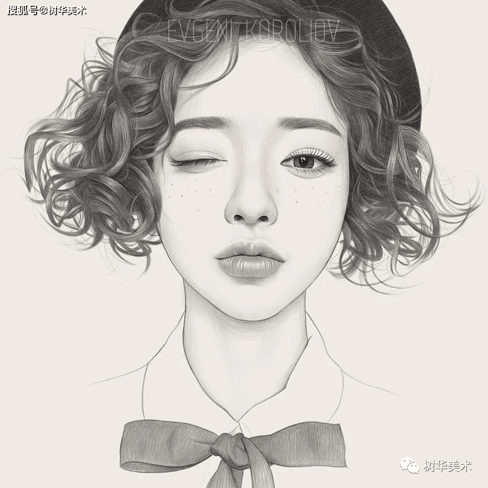 她用自动铅笔创作绘画,笔笔都是功力,堪称素描"人肉打印机"!
