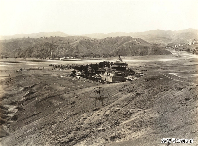 老照片,1934年河北承德外八庙普乐寺