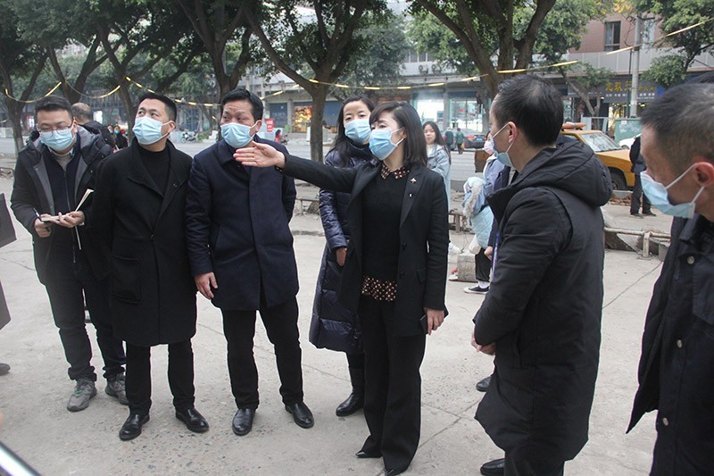 兰吉春一行先后到高坪汽车客运站,上河城二期,保利mall超市等地,实地
