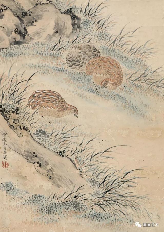 岁岁平安——国画中的鹌鹑辑录欣赏