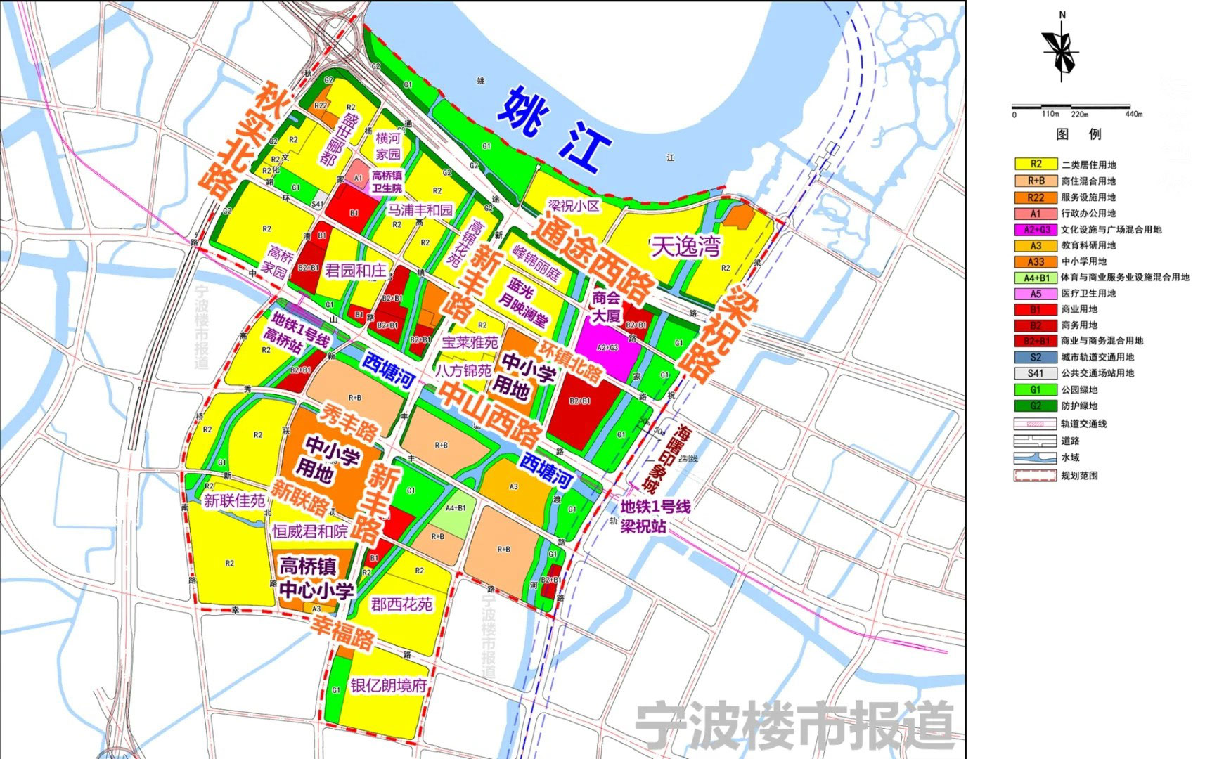 姚江新城南岸海曙区高桥老镇地段控制性详细规划出炉了