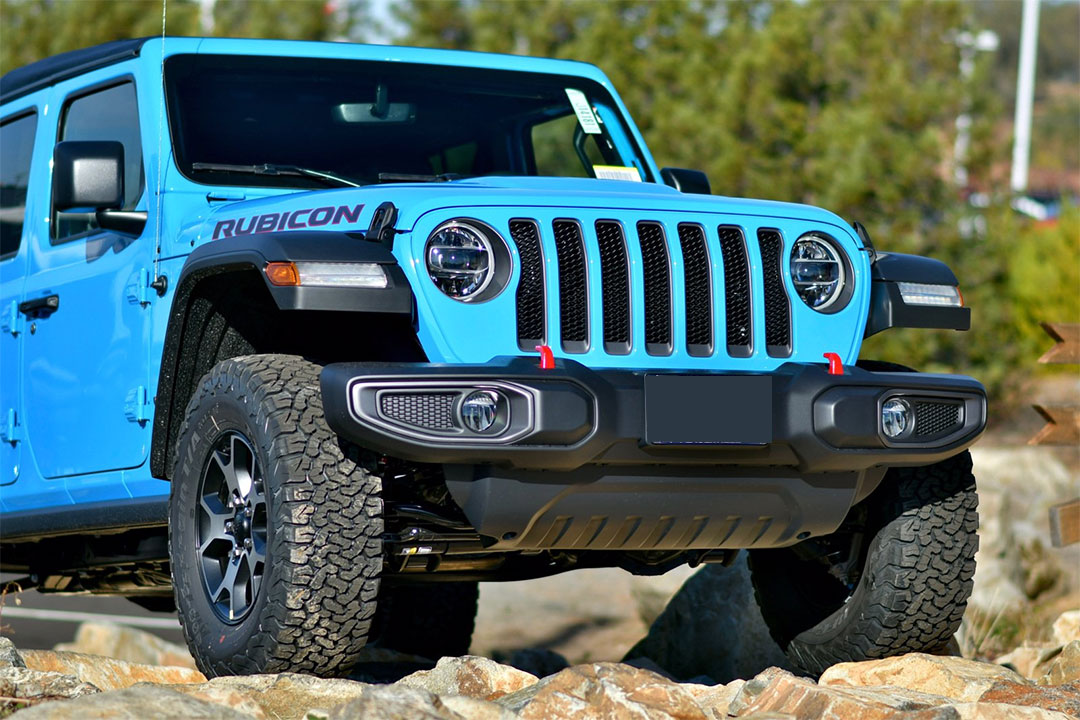 2021款jeep牧马人摩洛哥蓝色实车亮相,原来蓝色可以美