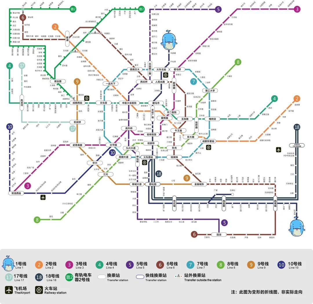 成都地铁线路图