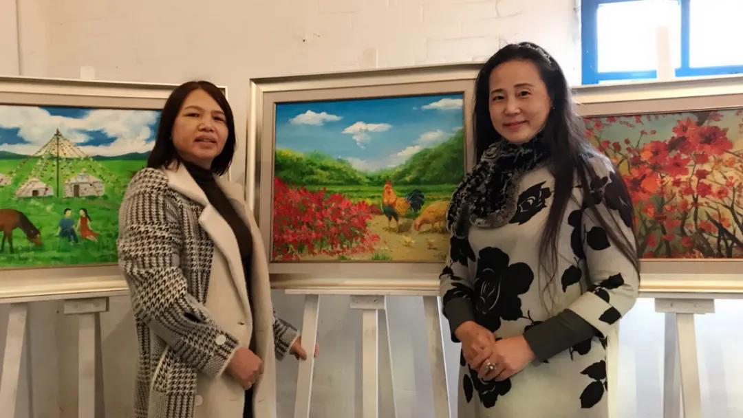 世间始终你好施维油画作品展在广东中山榄边拉开帷幕