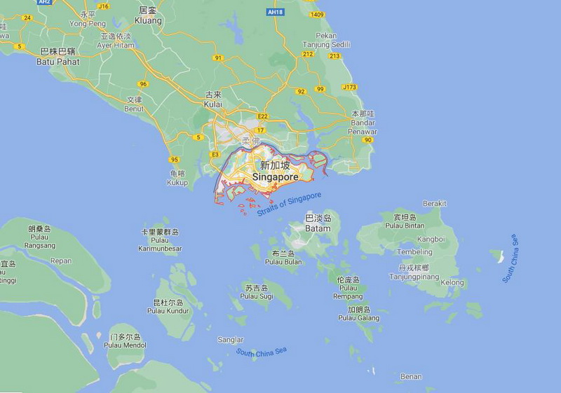 新加坡地理位置新加坡位于马六甲海峡南口,北部有狭窄的柔佛海峡与