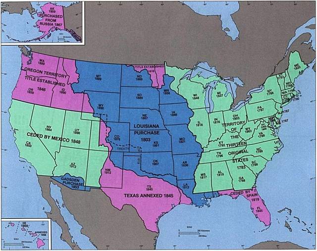 从盘点的25张地图中,讲述整个美国的历史