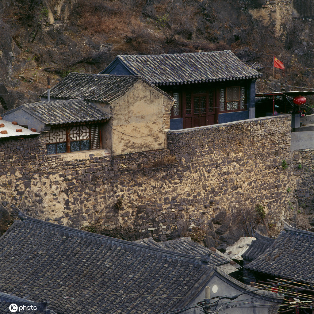 北京门头沟古村落古色古香的百年风貌