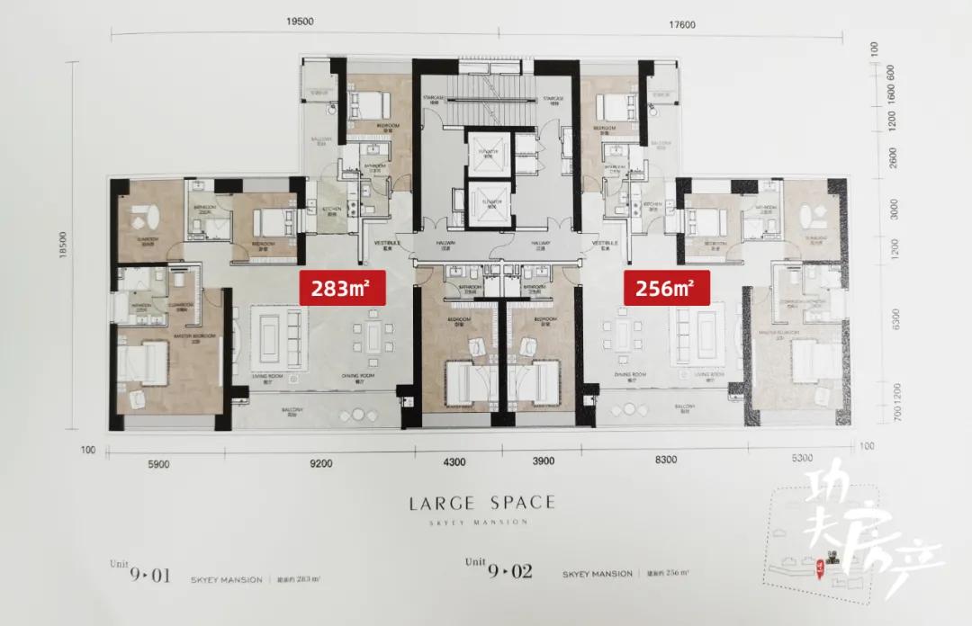 还有,中铁建凤语潮鸣目前主推的也是3梯3户产品,东西两翼为 140㎡