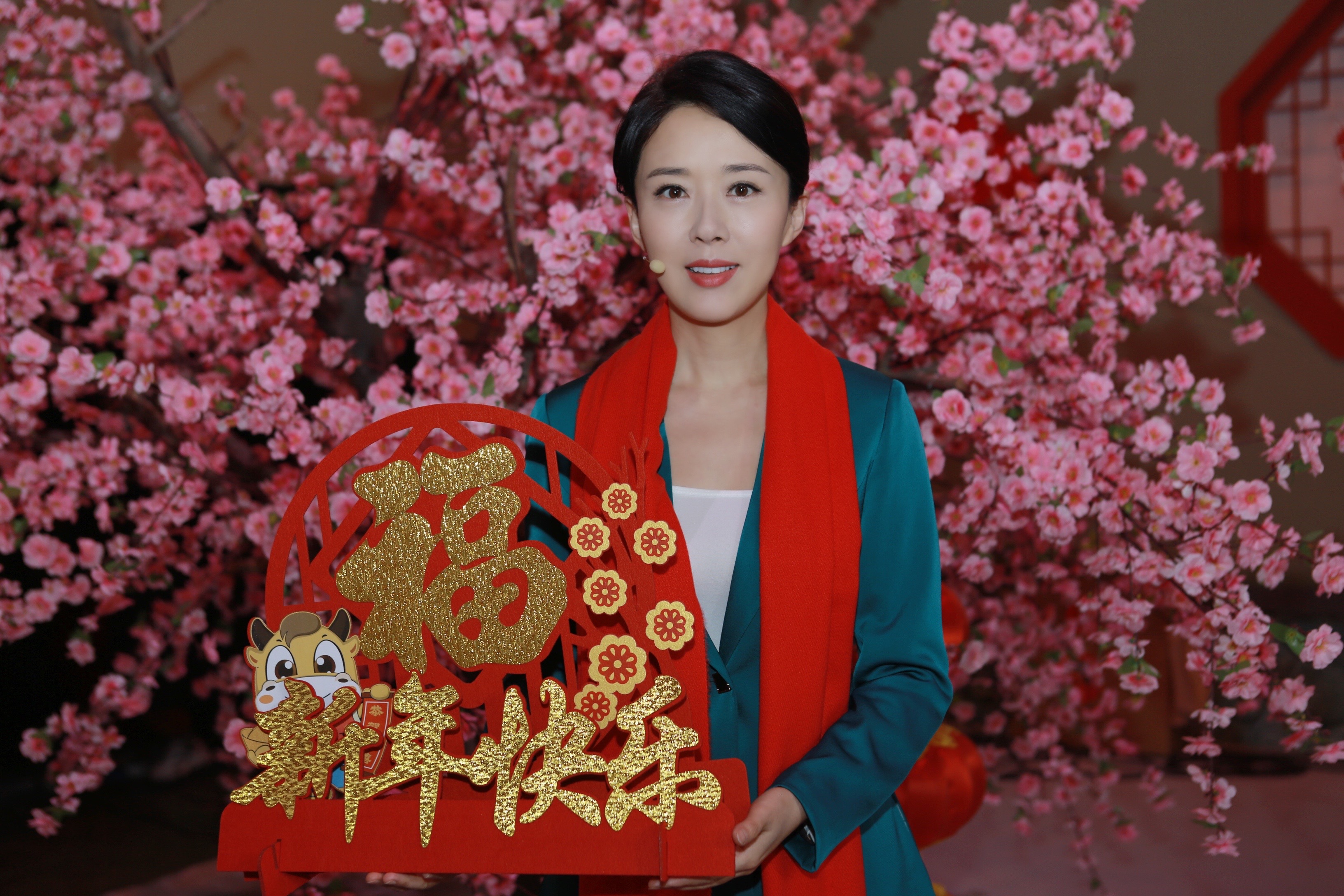 节目《农家院里过大年》在cctv-17农业频道播出,著名演员颜丹晨在活动