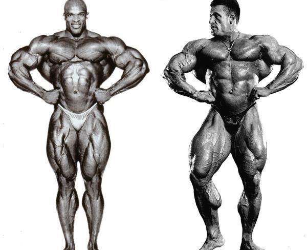 罗尼·库尔曼和多里安·耶茨的前背阔肌比对: 最后,虽然基因在健美中