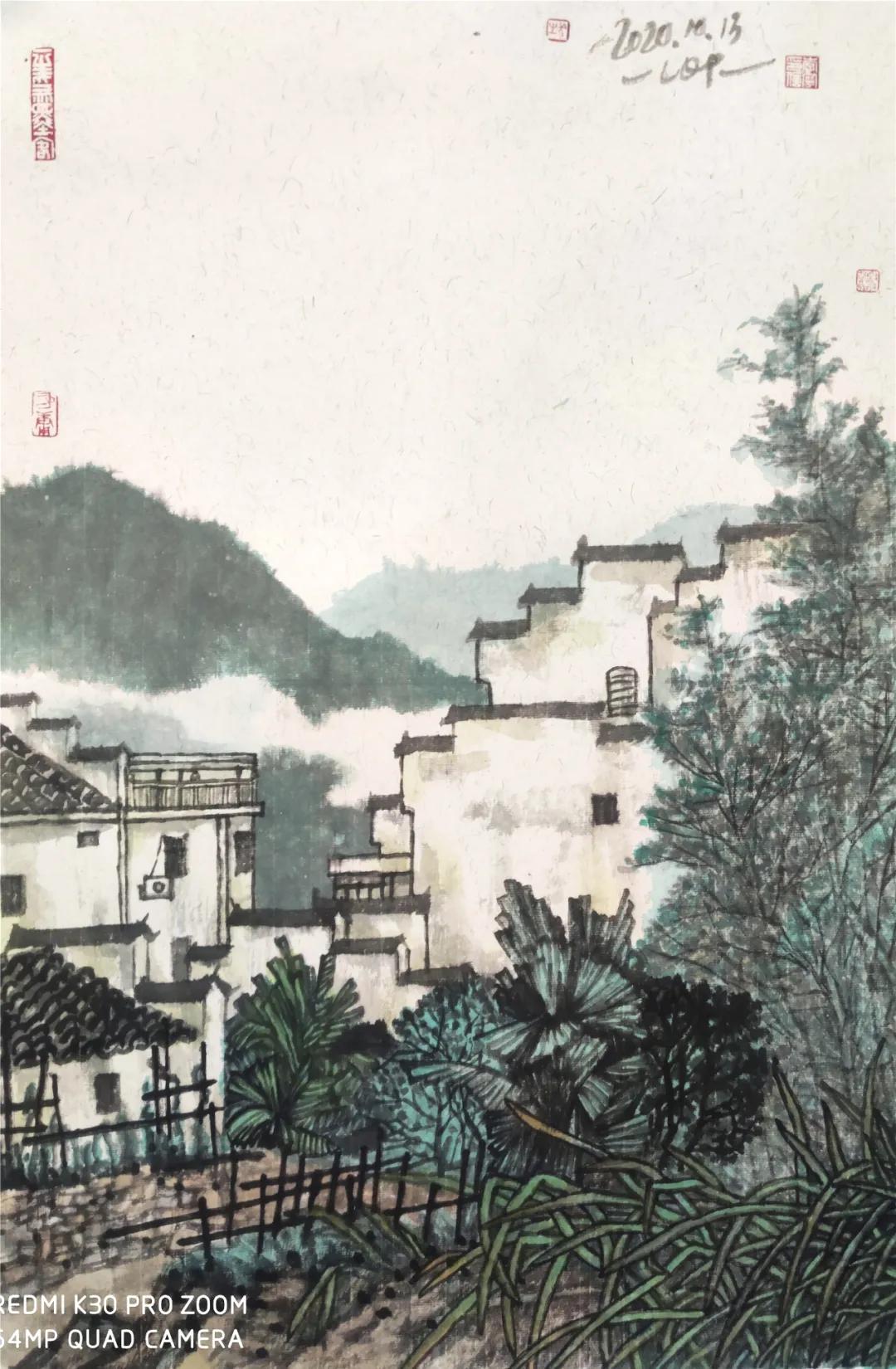 李宁国画作品欣赏