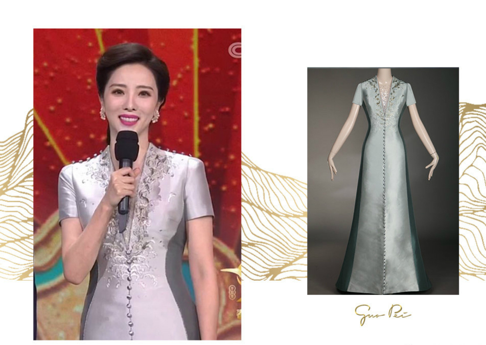 原创被赞中国香奈儿,承包春晚主持人礼服,杨颖唐嫣的大婚嫁衣来自她