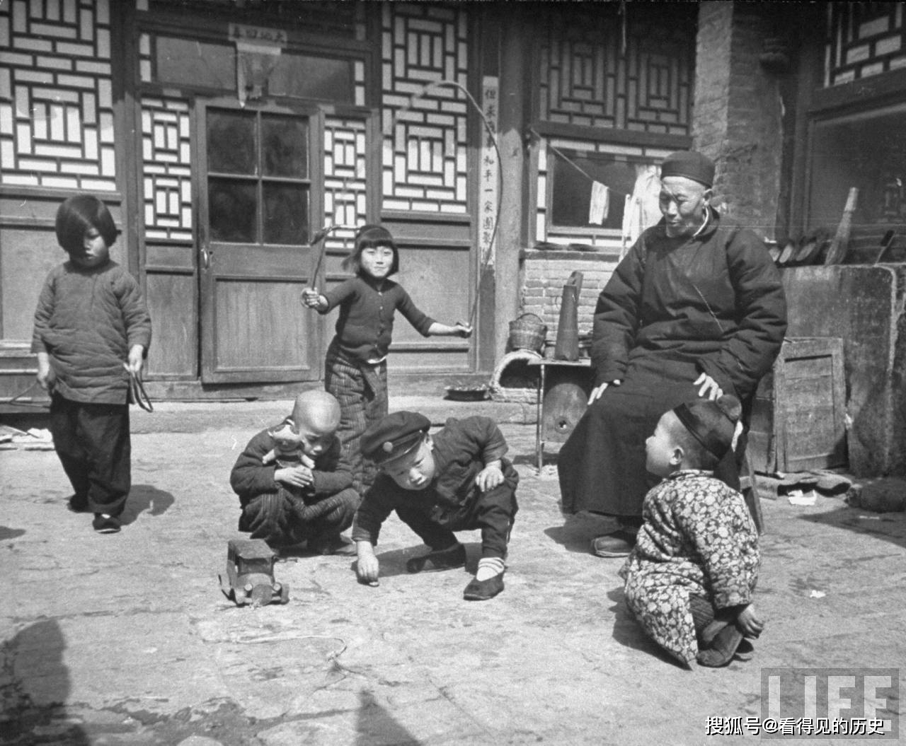 老照片 1946年的北京 还有好多四合院