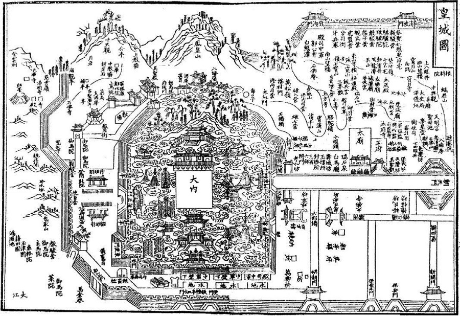 南宋皇城布局图