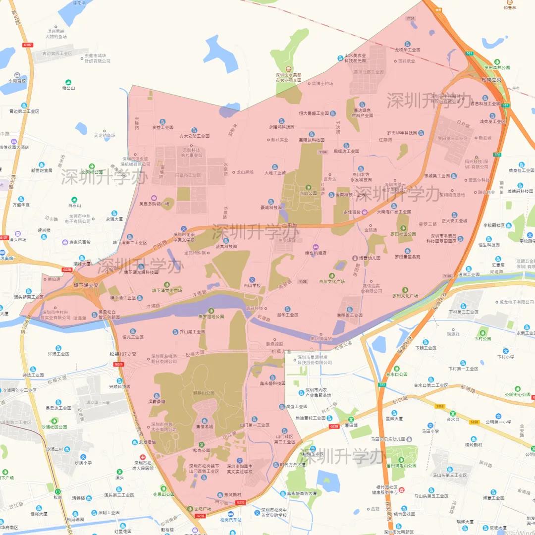 原创最新宝安区学区地图第五六学区初中来啦这些学区有你吗