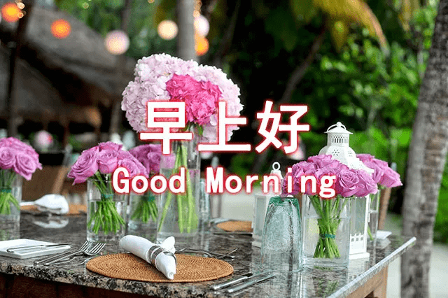 最新最漂亮早上好表情图片 早上好动态图片带字美好的