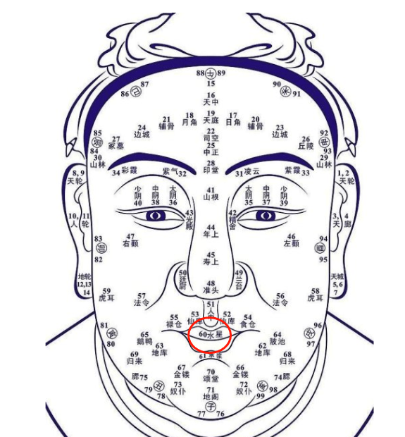 61岁看承浆这个位置就是面部设计四高三低的第三个"低"的位置.