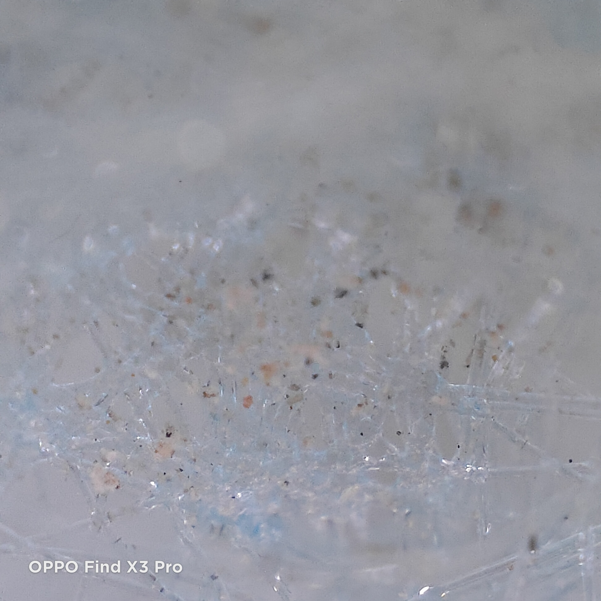 经历了沙尘暴的口罩 在oppo find x3的显微镜下一览无遗